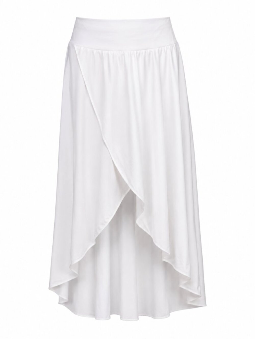 🪩 2/20 Halara White High Low Flowy Skirt Size M